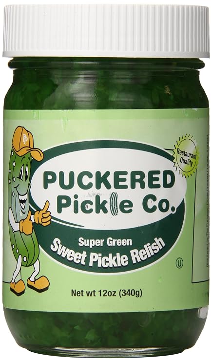 Puckered Pickle Relish, Sweet Green, 12.0 Ounce