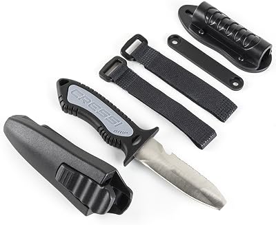 Cressi Versatile Diving Knife for Scuba, Snorkeling, Spearfishing | The Grip
