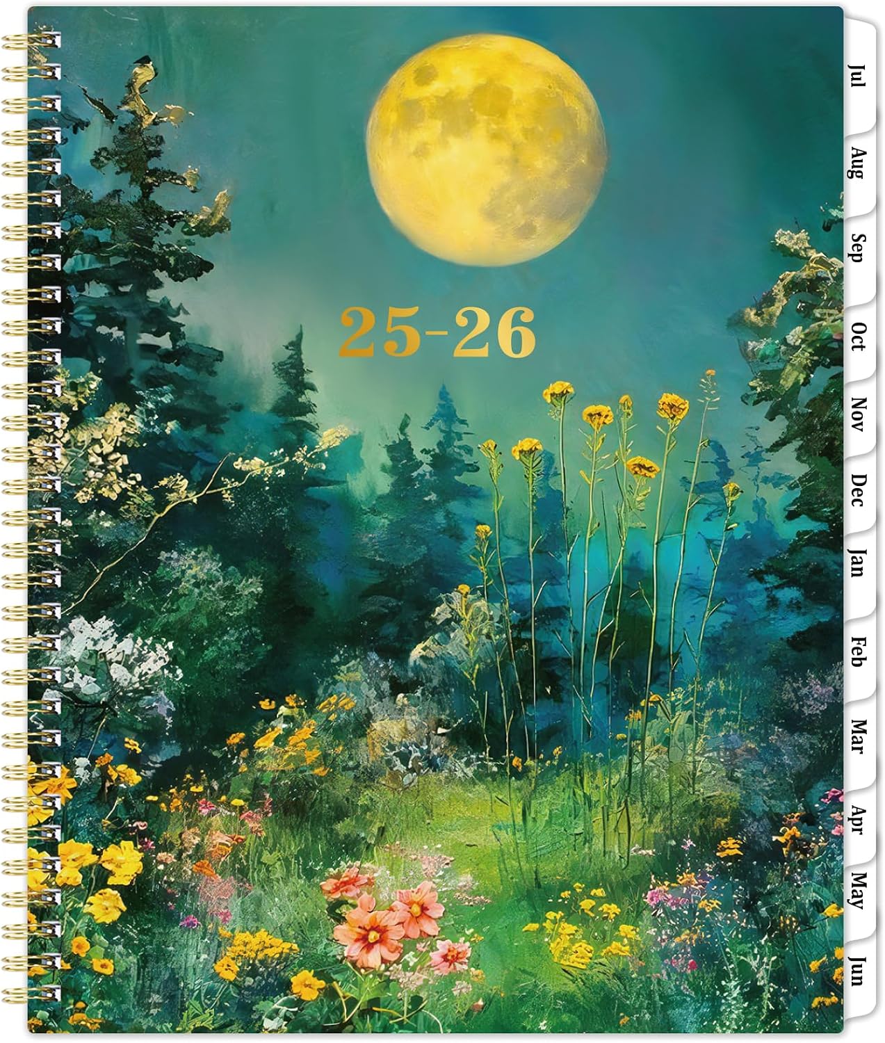 Planner 2025-2026 - Weekly and Monthly Planner from Jul. 2025 - Jun. 2026, 9 x 11, Academic Planner 2025-2026 Weekly and Monthly with Coated Tabs, Reference Calendar