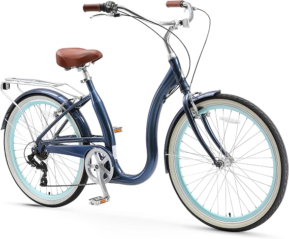 sixthreezero sixthreezero Easy Boarding Women's 7-Speed Bicycle, Teal