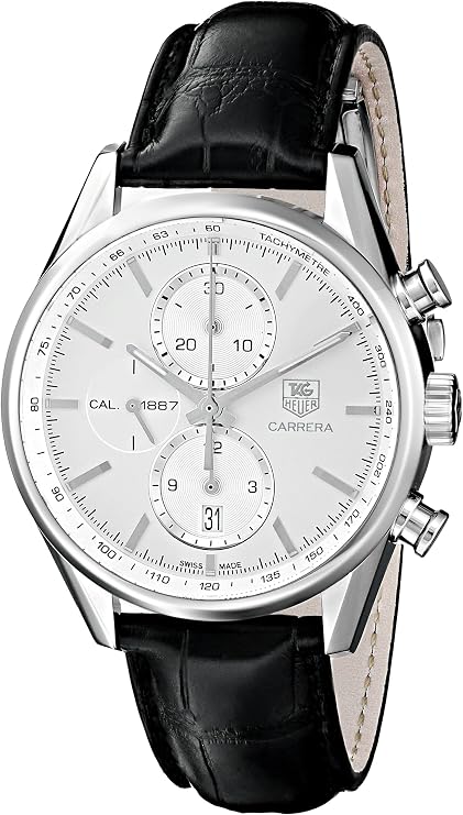 Tag Heuer Men's CAR2111.FC6266 Carrera Silver Dial Dress Watch