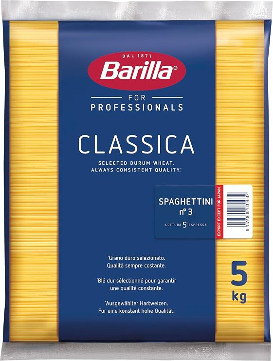 barilla No. 3 Spaghettini 5 kg Parallel Imported Goods