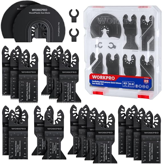 WORKPRO 22-Piece Oscillating Multi Tool Blades