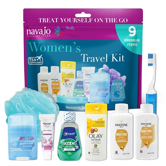 Handy Solutions 9 Piece Resealable Women's Travel Kit
