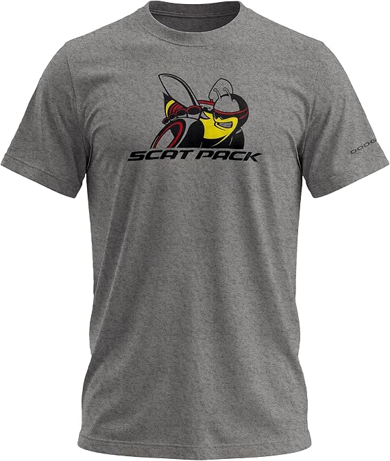 Detroit Shirt Company Men's Dodge Scat Pack Triblend T-Shirt, Made in Detroit
