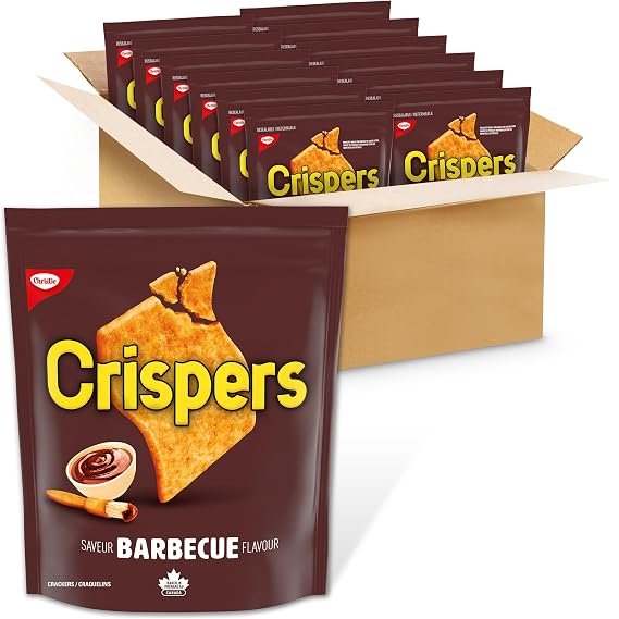 Christie Crispers, Barbecue Crackers, 145g/5.1 Ounce, (12 Pack) {Imported from Canada}