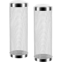 2 Pcs Shrimp Filter Guards, Stainless Steel Aquarium Filter Guard 16mm,Aquarium Mesh Net Filters Protector Guards, Fish Tank Filters Baskets Mesh Prevents Small Fish Shrimp from Getting Sucked Up