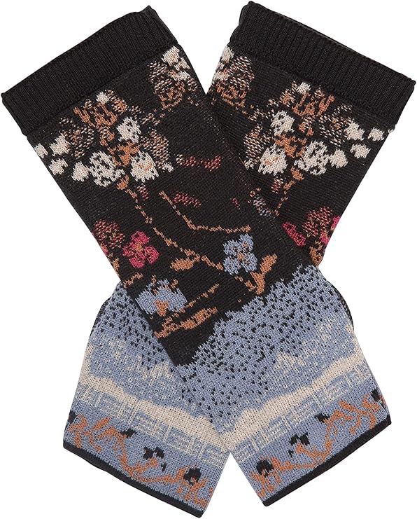 IVKO Cherry Blossom Pattern Wrist Warmers Pullwarmers