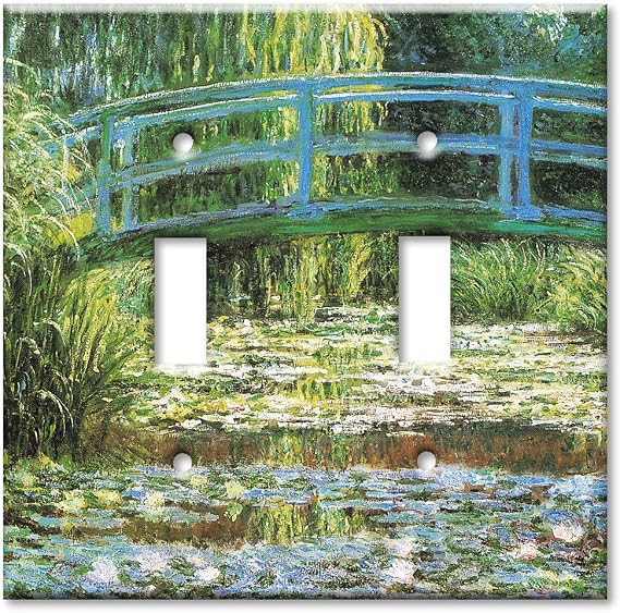 Art Plates - Monet: Japanese Footbridge Switch Plate - Double Toggle