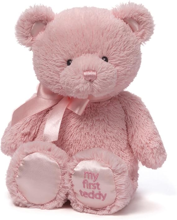 GUND My First Teddy Bear 10-Inch Pink Stuffed Animal for Ages 0+
