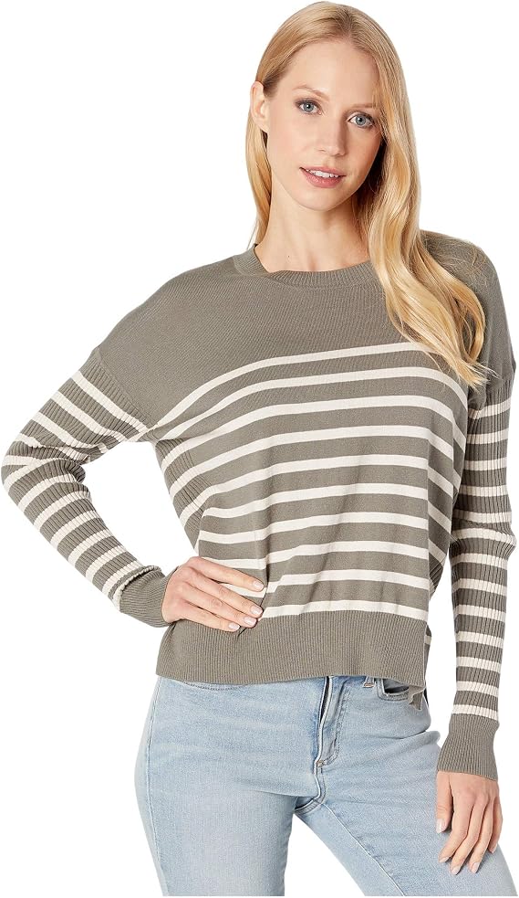 Splendid Bonfire Ribbed Pullover Sweater