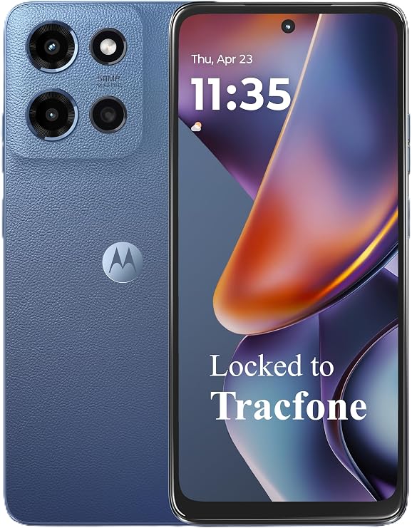 Tracfone Motorola Moto G 2025, 64GB, Saphire Blue (Locked to