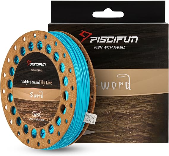 Piscifun Sword Fly Fishing Line with Welded Loop, Weight Forward Floating Fly Fishing Line