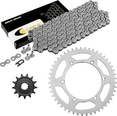 Caltric Drive Chain and Sprockets Kit Compatible with Suzuki RM-Z250 RMZ250 2004 2005 2006
