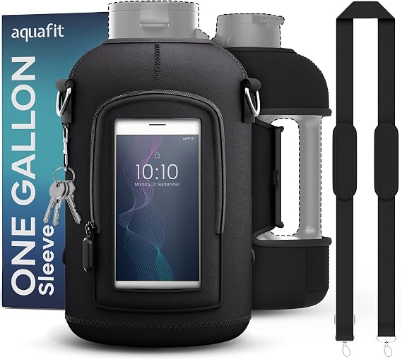 AQUAFIT 1 Gallon Jug Sleeve with Strap & Pocket (Sleeve Only)