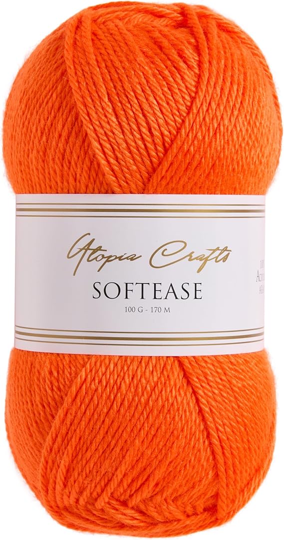 Utopia Crafts Softease Knitting and Crochet Yarn 100g (Rustic Peach)