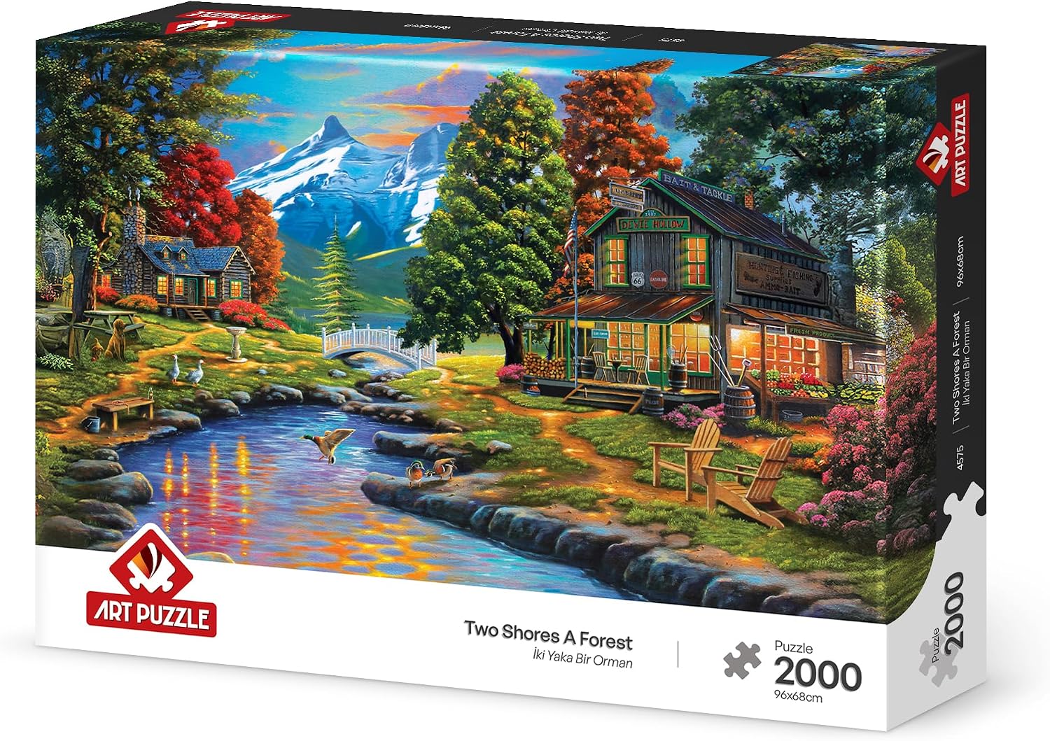 Art Puzzle Two Sides One Forest 2000 Piece Puzzle