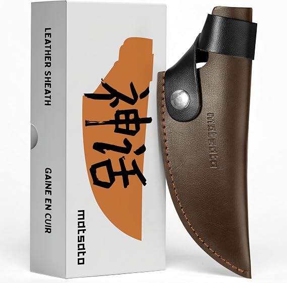 Matsato Kitchen Knife Leather Sheath for Japanese Steel Chef's Knife
