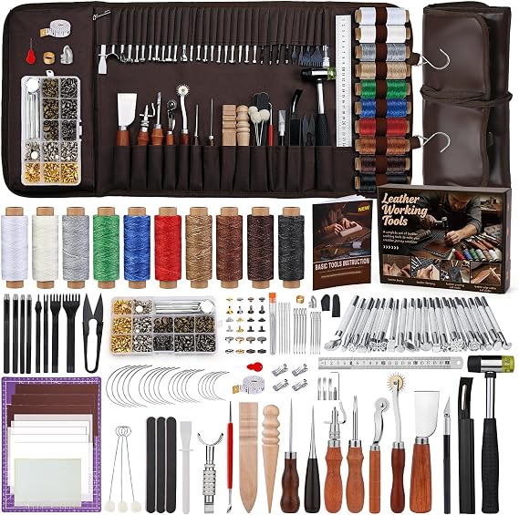 Leather Working Kit, Leather Craft Kit, Leather Working Tools and Supplies