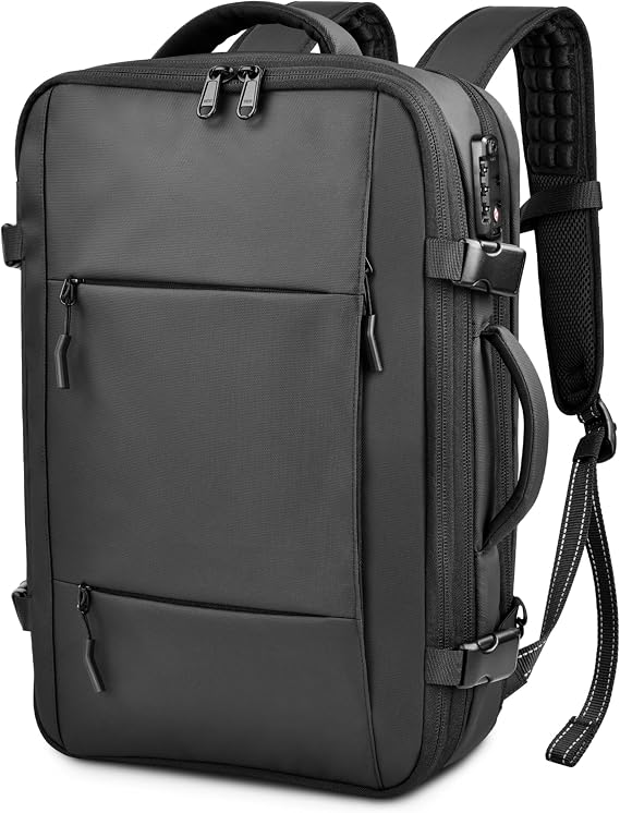 Vacuum Backpack with Pump, Travel Compression Backpack, 17" Laptop Backpack