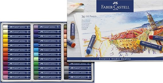 Faber-Castell Oil/Pastel Chalk Pack of 36, Multicoloured, 36 stuck (1er Pack)