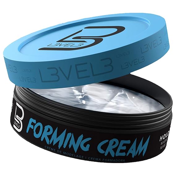 L3 Level 3 Forming Cream, Natural Look Styling, Lightweight Volume, 5 oz | Lightweight hair styling cream, flexible hold, low-shine finish, non-sticky feel, adds texture and definition, for men