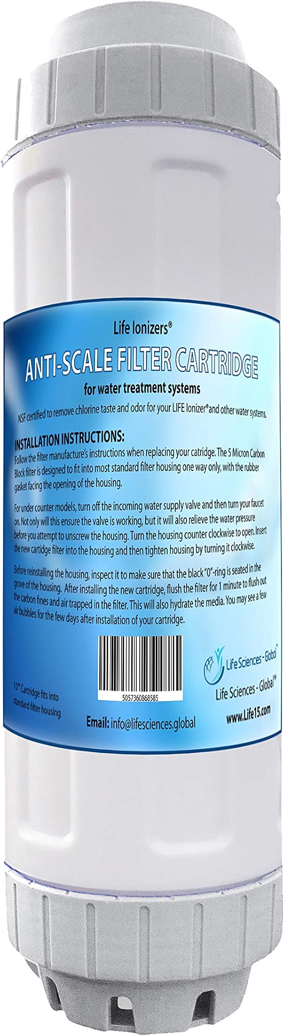 Life Ionizer | Scale Block Pre-Filter - Stops Mineral Build Up