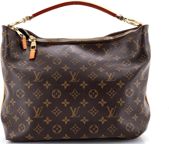 Pre-Loved Sully Handbag Monogram Canvas PM, Brown