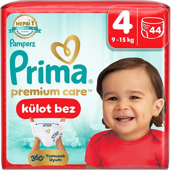Prima Premium Care Külot Bez 4 Numara 44 Adet Bebek Bezi