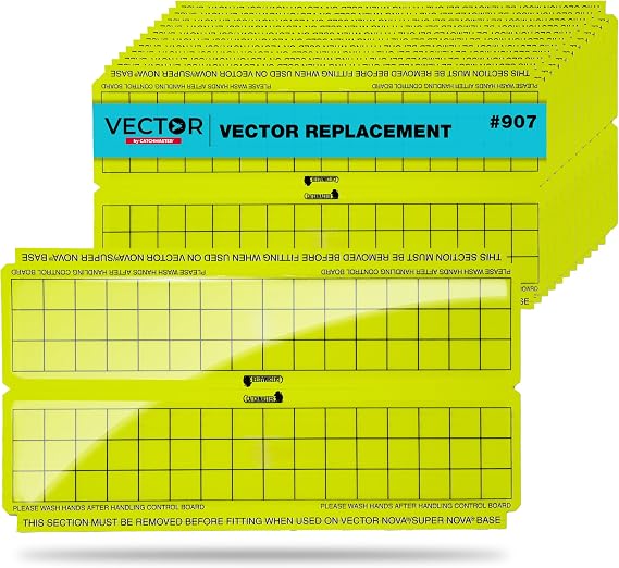 Catchmaster ベクトルトラップ 交換用 UVライトフライトラップ 家庭用無香料 粘着ブナ接着剤ボード 家用 UVランプ 昆虫&蚊殺し剤 詰め替え用 粘着バグライトボード 12個パック イエロー