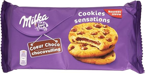 Milka Cookies Sensations Coeur Choco 182 g