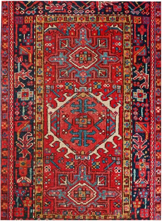 Antique Oriental Turkish Persian Carpet 500 Pieces of Wooden Puzzle - Vertical Natural Landscape Art, Including Plastic Storage Boxes and Reference Tables, Family Board Games, Night Activities
