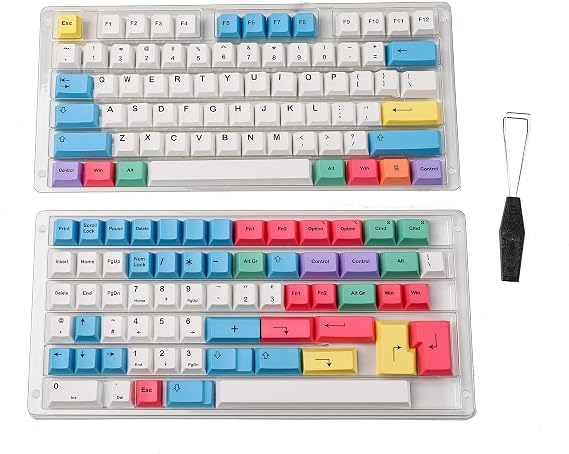 Dye Sublimation Keycaps | Cherry Profile for Custom Merchanical Keyboard | 139 Keys (Chalk)