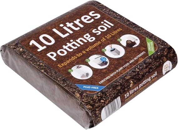 GreenBrokers C1001 Organic All Purpose Potting Compost Enriched with Nutrients - Expands to 10Ltrs, 10 Ltr