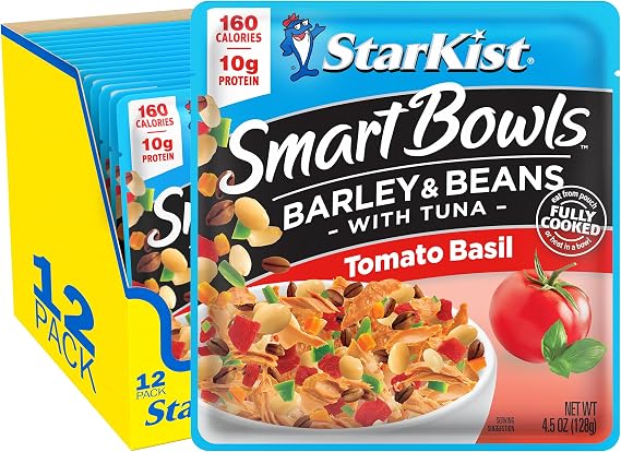 StarKist Smart Bowls Tomato Basil Tuna, 4.5oz Pouch, 12-Pack