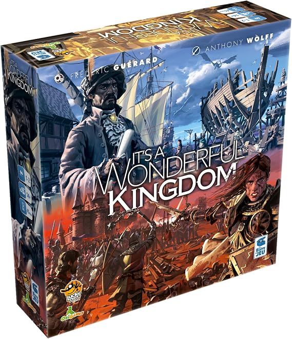 It's A Wonderful Kingdom Board Game - Strategic Kingdom-Building and Resource Management Game, Fantasy Game, Ages 14+, 1-2 Players, 45-60 Minute Playtime, Made by Lucky Duck Games