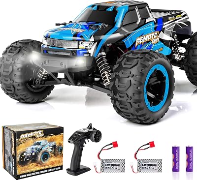 RC Cars Remote Control Car for Boys 2.4 GHZ High Speed Racing Car, 1:16 RC Trucks 4x4 Offroad with Headlights, Electric Rock Crawler Toy Car Gift for Kids Adults Girls