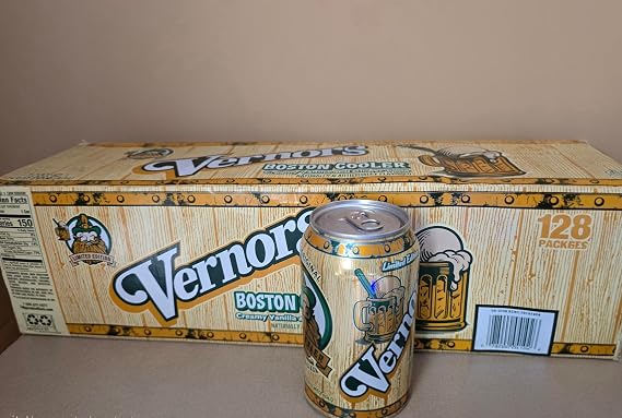 Vernors Boston Cooler Ginger Soda, Creamy Vanilla and Ginger Blend, 12 fl oz Cans, 12 Count