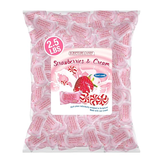 Scripture Candy Creamer Bags 2.5lbs (Strawberry)