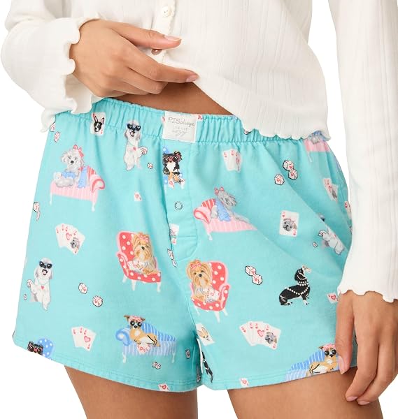 PJ Salvage Women's Flannel Pajama Short Bottom