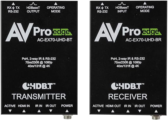 70 Meter HDMI via HDBaseT Receiver (AC-EX70-UHD-BKT)