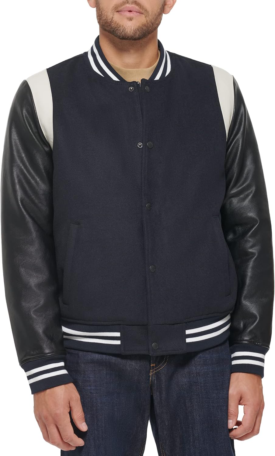 Levis Mens Soft Shell Hooded Flight Bomber Jacket