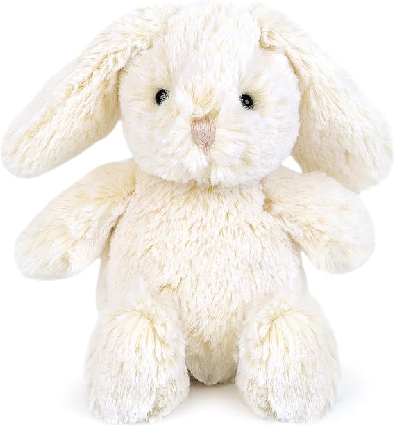 MON AMI Minnie Bunny 10-Inch Stuffed Rabbit, Soft Easter Plush Toy Gift
