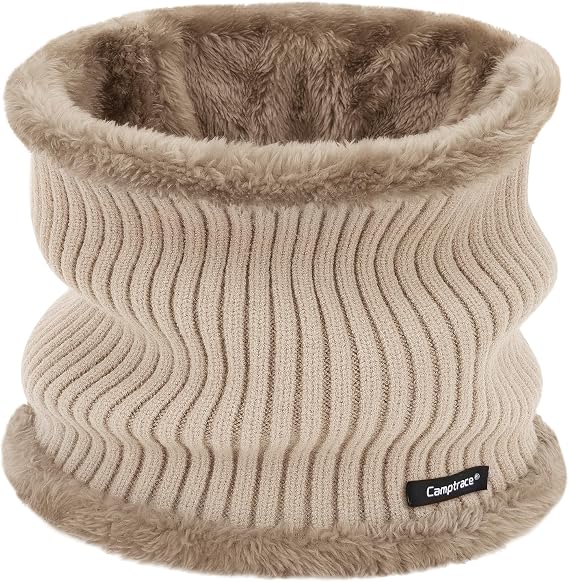 Winter Neck Warmer for Men Women Ski Neck Gaiter Scarf Thick Lined Windproof Scarves
