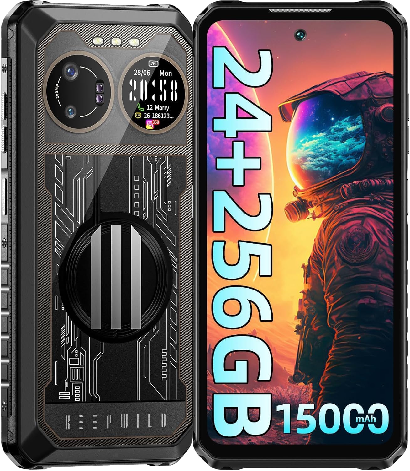 IIIF150 B2 Ultra Rugged Phone 2023-24GB1212256GB, 200MP64MP Night Edition32MP, 15000mAh Battery, 6.78 FHD 120Hz and 1.09Android 134G Dual SIMNFCOTGGPS