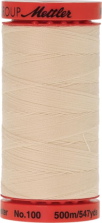 Mettler Metrosene Old Number 1145-0703 Poly Thread, 500m/547 yd, Muslin
