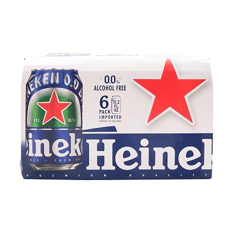 Heineken Non-Alcoholic Lager 6Pk Cans, 11.2 Fz