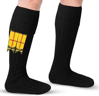 DSS KILTS-Kilt Hose, Tradional Scottish Kilt Scocks Wool Blend, Bubbled Design Kilt Socks for USA Shoe Sizes