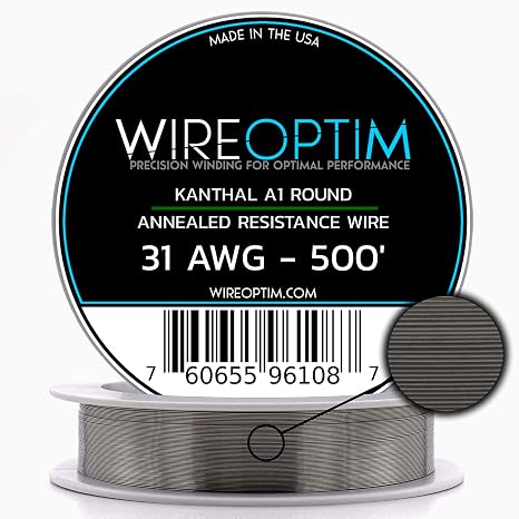 Kanthal A1 Resistance Wire 31 AWG - 500 Feet