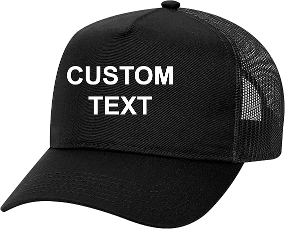 Custom Name Embroidered Personalized Otto 32-285 Men's Five Panel Mid Profile Style Mesh Back Trucker Dad Baseball Hat Cap
